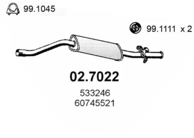 Амортизатор ASSO 02.7022