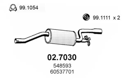 Амортизатор ASSO 02.7030