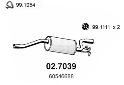 Амортизатор ASSO 02.7039