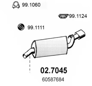 Амортизатор ASSO 02.7045