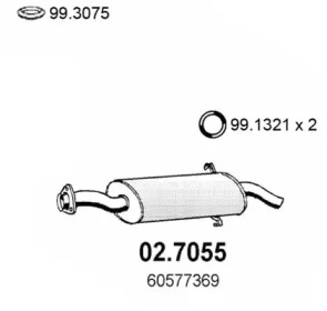 Амортизатор ASSO 02.7055