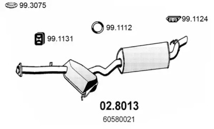 Амортизатор ASSO 02.8013