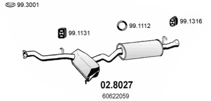 Амортизатор ASSO 02.8027