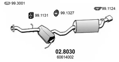 Амортизатор ASSO 02.8030