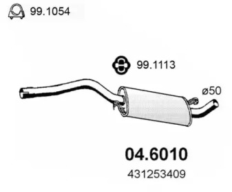 Амортизатор ASSO 04.6010