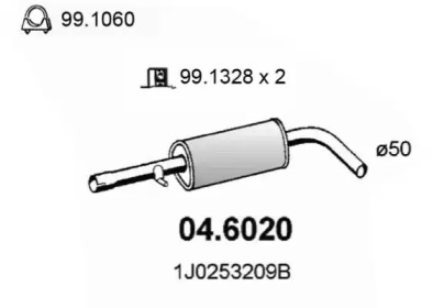 Амортизатор ASSO 04.6020