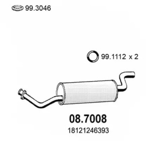 Амортизатор ASSO 08.7008