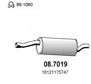 Амортизатор ASSO 08.7019