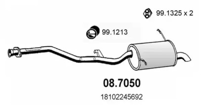 Амортизатор ASSO 08.7050