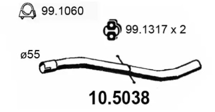 Трубка ASSO 10.5038