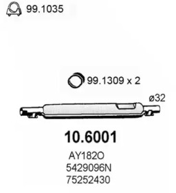 Амортизатор ASSO 10.6001