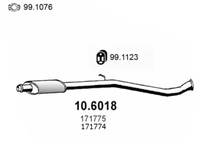 Амортизатор ASSO 10.6018