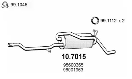 Амортизатор ASSO 10.7015