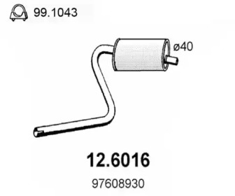 Амортизатор ASSO 12.6016