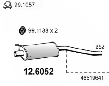 Амортизатор ASSO 12.6052