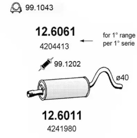 Амортизатор ASSO 12.6061