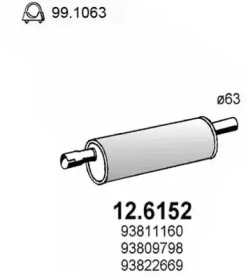 Амортизатор ASSO 12.6152