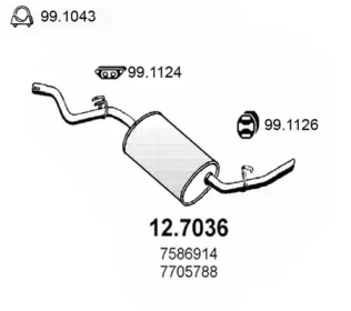 Амортизатор ASSO 12.7036