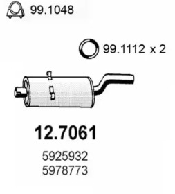 Амортизатор ASSO 12.7061