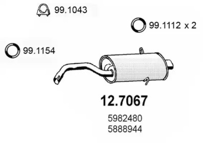 Амортизатор ASSO 12.7067