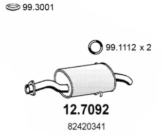 Амортизатор ASSO 12.7092