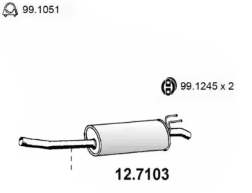 Амортизатор ASSO 12.7103