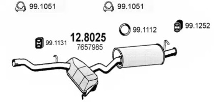 Амортизатор ASSO 12.8025