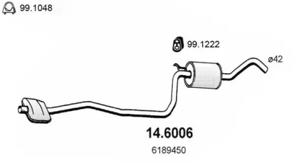 Амортизатор ASSO 14.6006