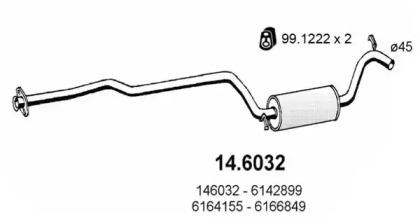 Амортизатор ASSO 14.6032