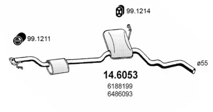 Амортизатор ASSO 14.6053