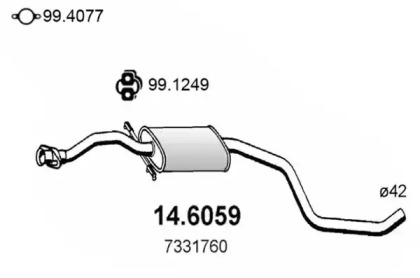 Амортизатор ASSO 14.6059