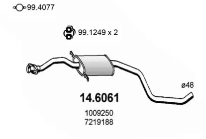 Амортизатор ASSO 14.6061