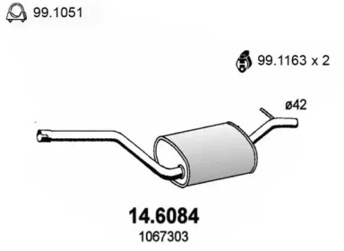 Амортизатор ASSO 14.6084