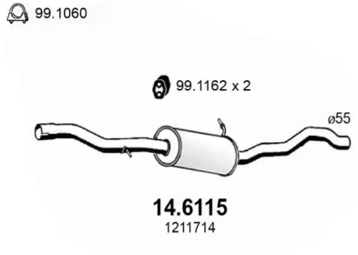 Амортизатор ASSO 14.6115