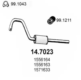 Амортизатор ASSO 14.7023