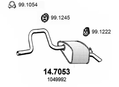 Амортизатор ASSO 14.7053