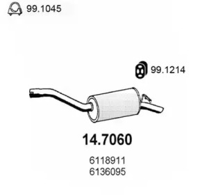 Амортизатор ASSO 14.7060