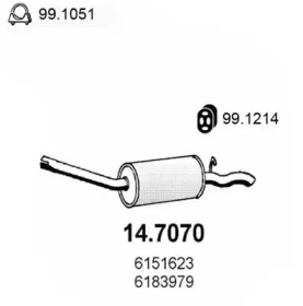 Амортизатор ASSO 14.7070