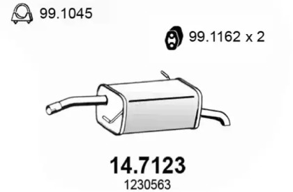 Амортизатор ASSO 14.7123