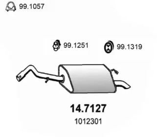 Амортизатор ASSO 14.7127