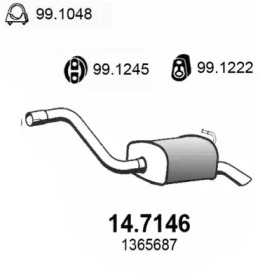 Амортизатор ASSO 14.7146