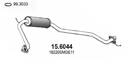 Амортизатор ASSO 15.6044