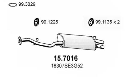 Амортизатор ASSO 15.7016