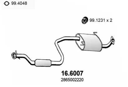 Амортизатор ASSO 16.6007