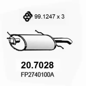 Амортизатор ASSO 20.7028