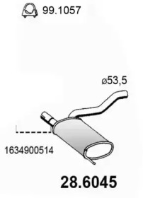 Амортизатор ASSO 28.6045