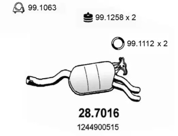 Амортизатор ASSO 28.7016