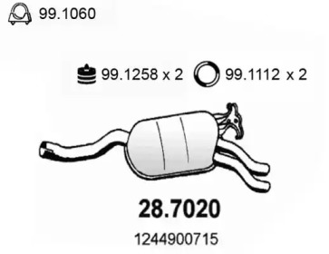 Амортизатор ASSO 28.7020