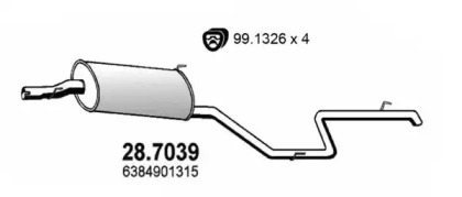 Амортизатор ASSO 28.7039