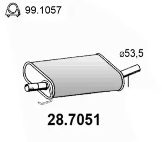 Амортизатор ASSO 28.7051